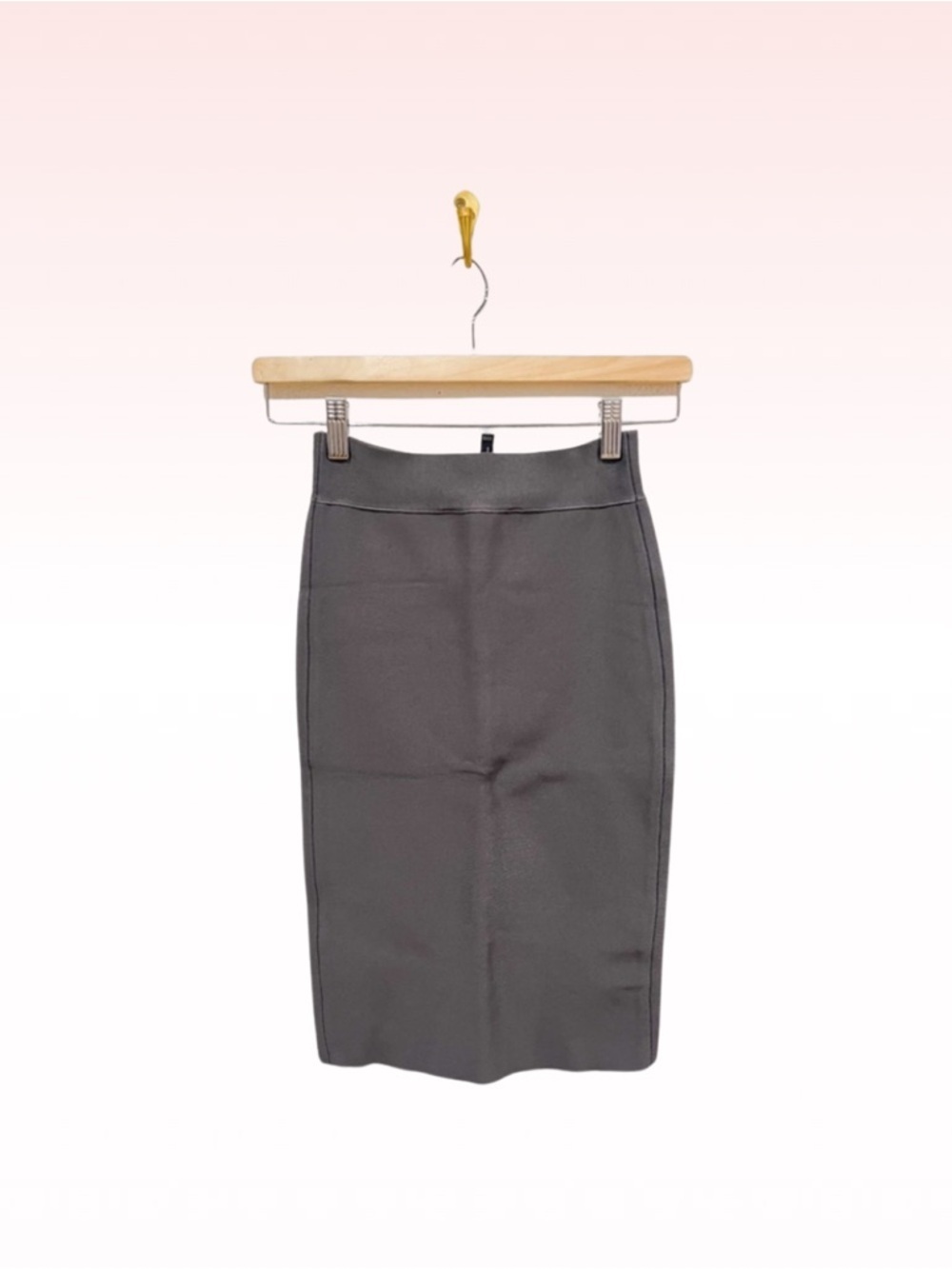 BCBGMAXAZRIA Nathalie Dark Fatigue Grey Body Con Skirt (XXS)